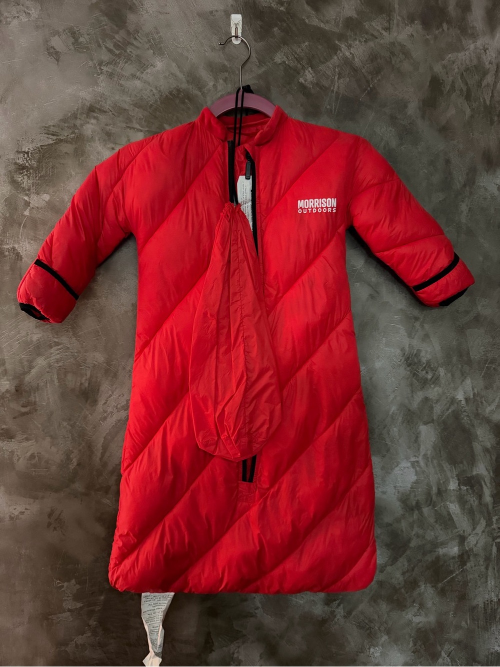 Little Mo baby sleeping bag in red